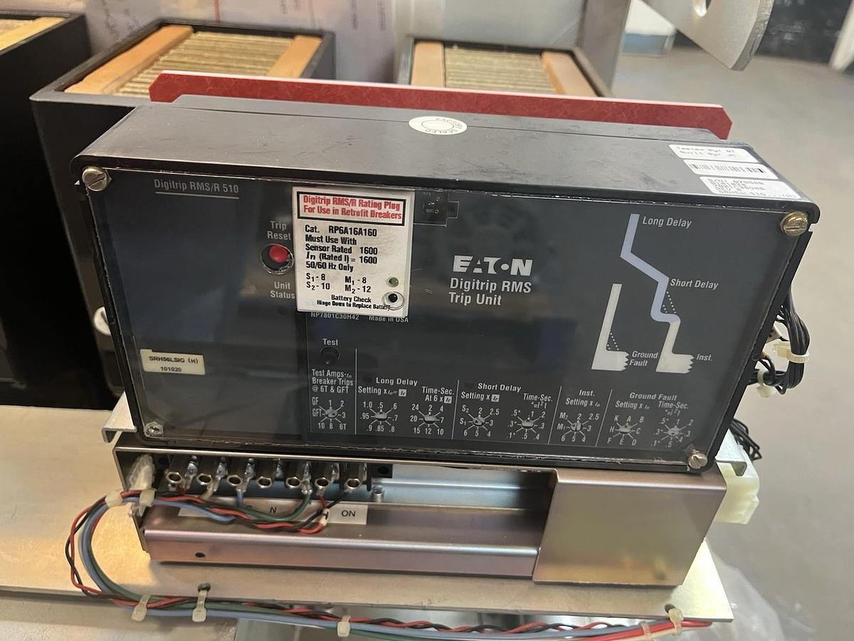 Used WESTINGHOUSE,DB-50,AIR CIRCUIT BREAKER 1600A EATON DIGITRIP RMS TRIP UNIT