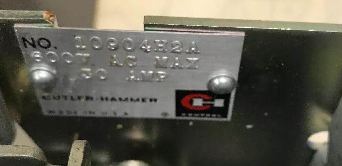 Eaton Cutler Hammer,10904H2,Motor Circuit switch