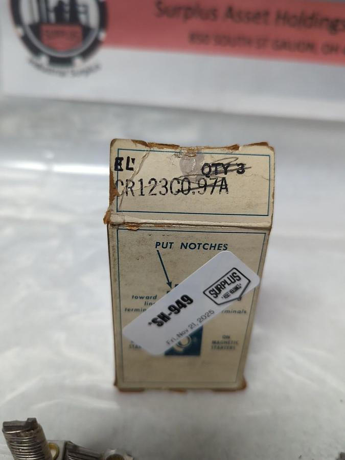 GE,CR123C0.97A,THERMAL OVERLOAD HEATER ELEMENT LOT OF 6 NOS