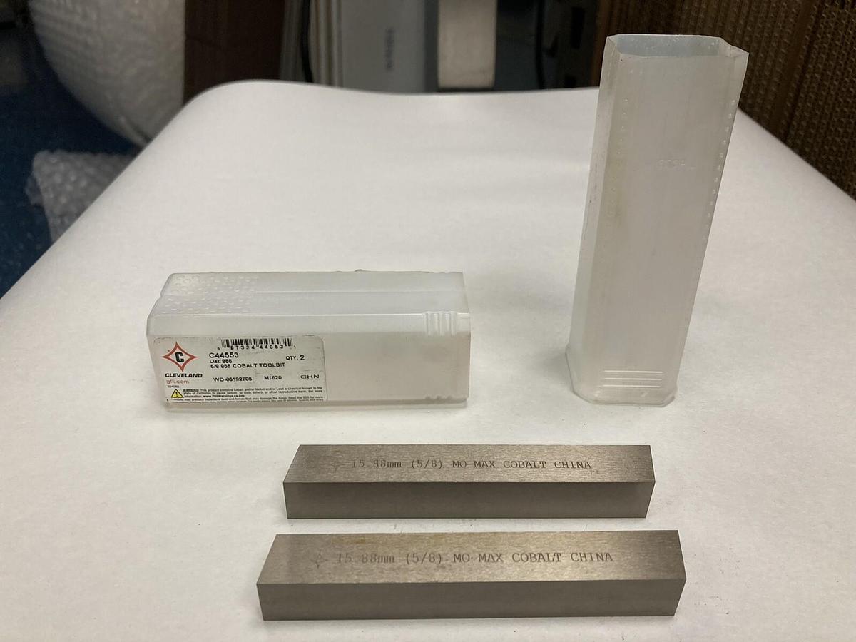Cleveland,C44553,5/8 INCH Cobalt Square Tool Bit  Lot of 2
