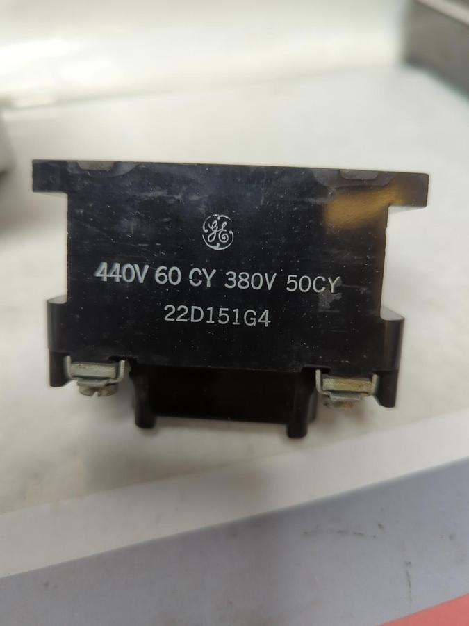 Used GENERAL ELECTRIC,22D15G4,MAGNETIC STARTER COIL 380V 50HZ/CY 440V 60HZ/ PRE-OWNED