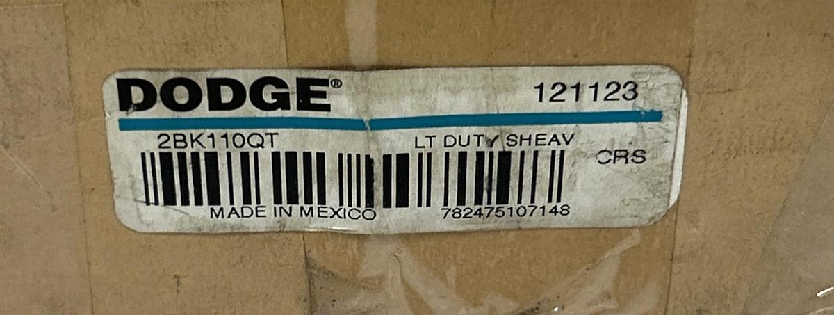 DODGE,2BK110QT,LIGHT DUTY SHEAVE NOS