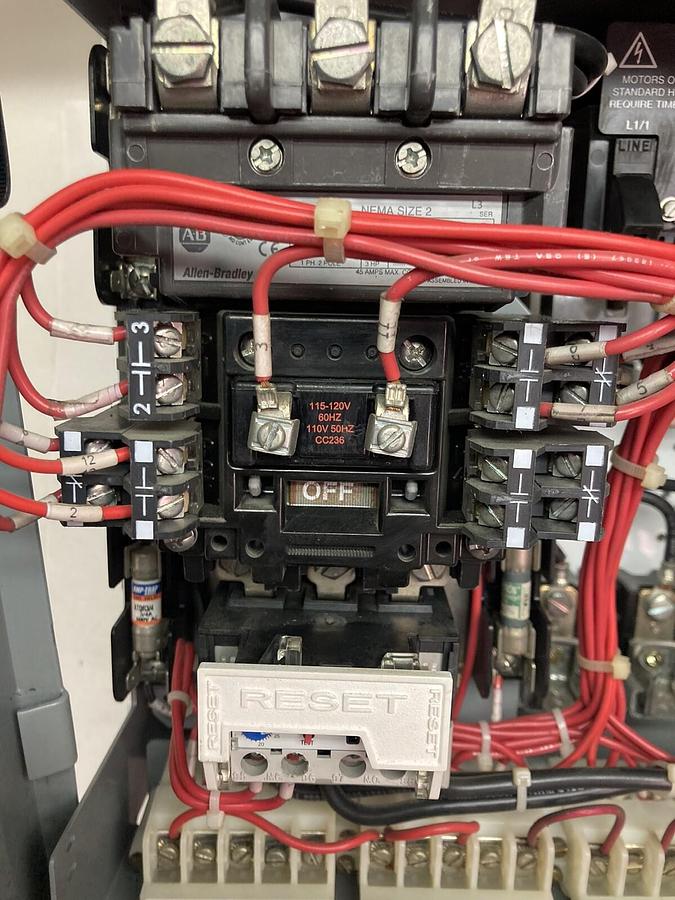 Used Allen-Bradley,2100 2112,Size 1 FUSED MCC 12 Inch Starter IEC OVERLOAD Bucket