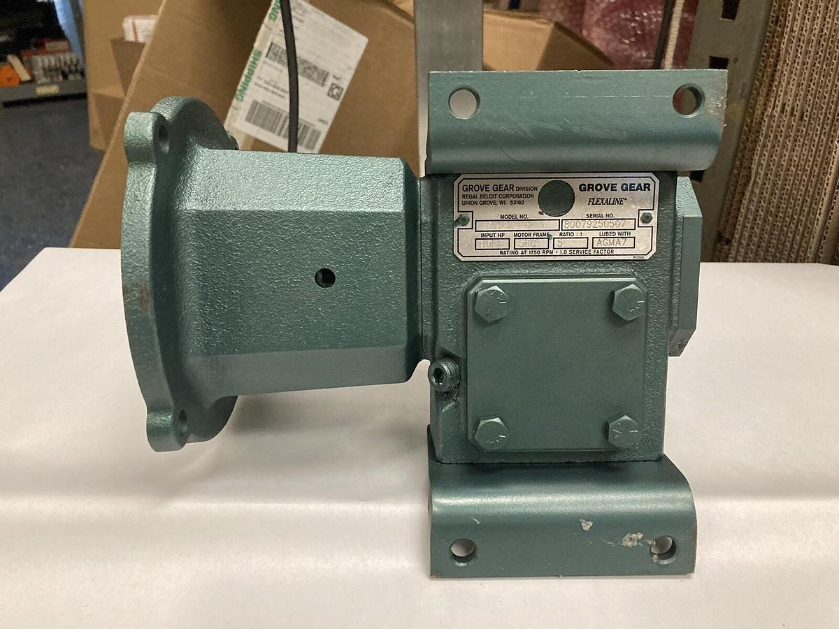 Grove Gear,VLM213-6,Right Angle Gear Reducer 1.05 Hp  Ratio 5:1  Frame 56C