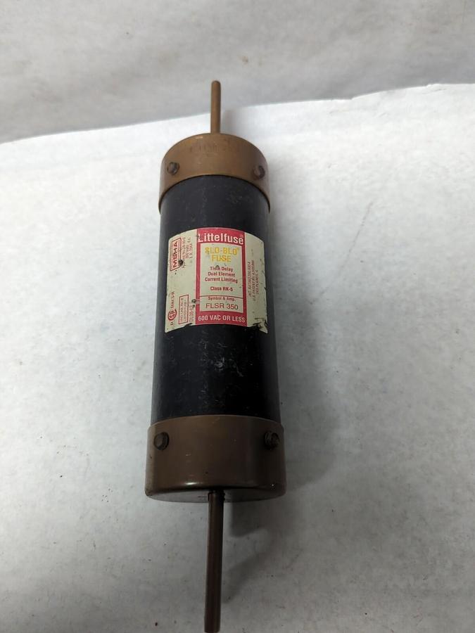 Used LITTELFUSE,FLSR-350,SLO-BLO 350 AMP FUSE PRE-OWNED