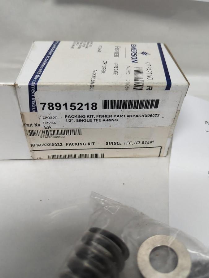 EMERSON,RPACKX00022,PACKING KIT  SINGLE TFE 1/2 INCH STEM NOS