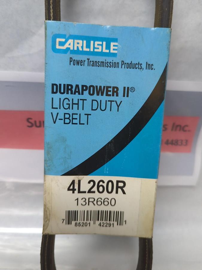 CARLISLE,4L260R,DURAPOWER LIGHT DUTY V-BELT NOS