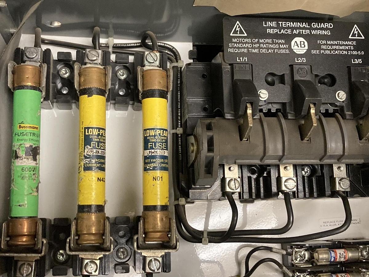 Used Allen-Bradley,2100 2106,Size 1 Fused MCC 20 Inch REVERSING Starter Feeder Bucket