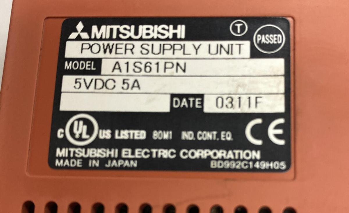 Used Mitsubishi,MELSEC A1S61PN,Power Supply