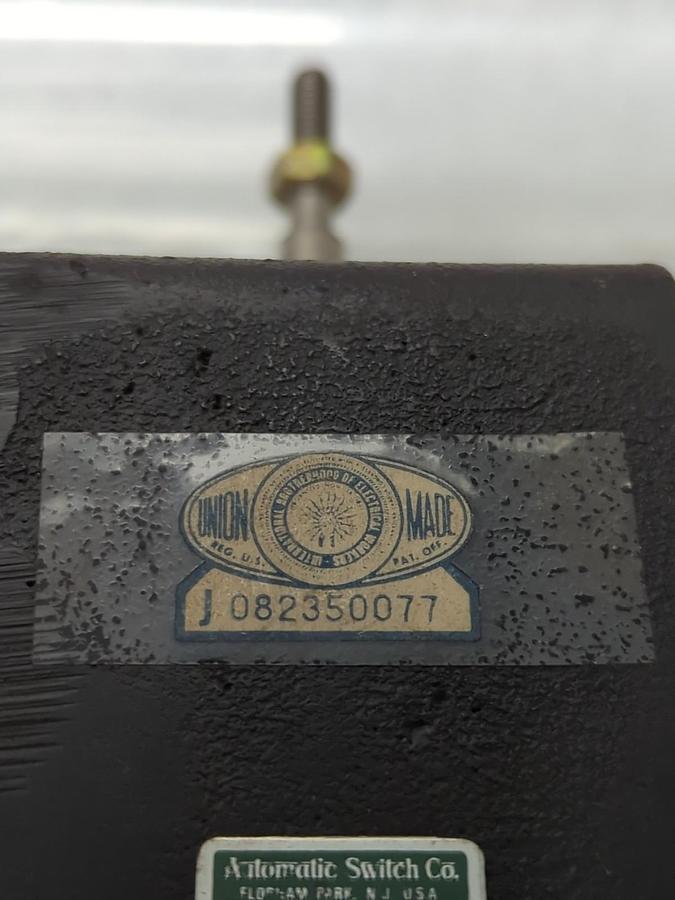 Used AUTOMATIC SWITCH CO.,106A203,TRANSFORMER CONT. DUTY 125V DC PRE-OWNED