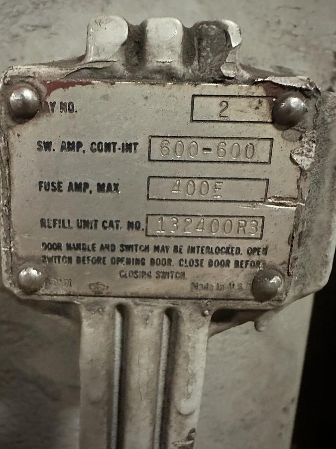 Used S&C Switchgear,CD-66462,13.8-14.5KV High Voltage Cabinet (w/o fuses)