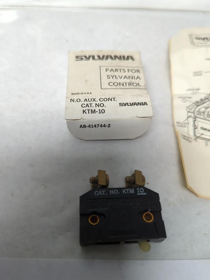 SLYVANIA,KTM-10,AUXILIARY CONTACT NOS