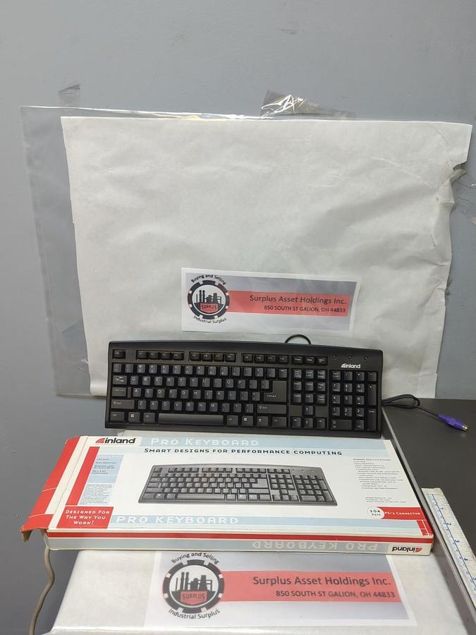 INLAND,70009,PRO KEYBOARD 104 KEYS BLACK PS/2 CONNECTOR NOS