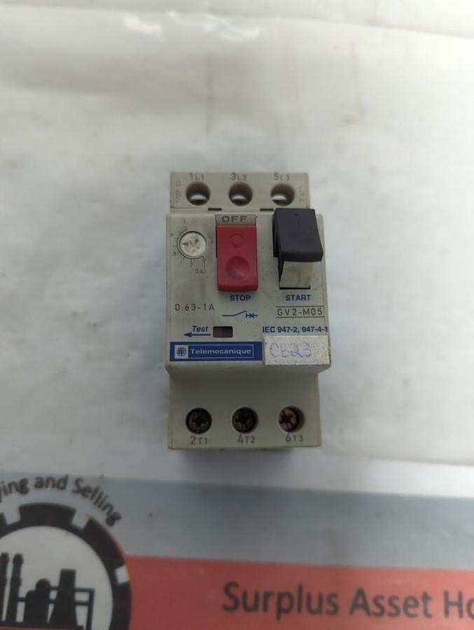 Used TELEMECANIQUE,GV2-M05,MOTOR STARTER CIRCUIT BREAKER PRE-OWNED