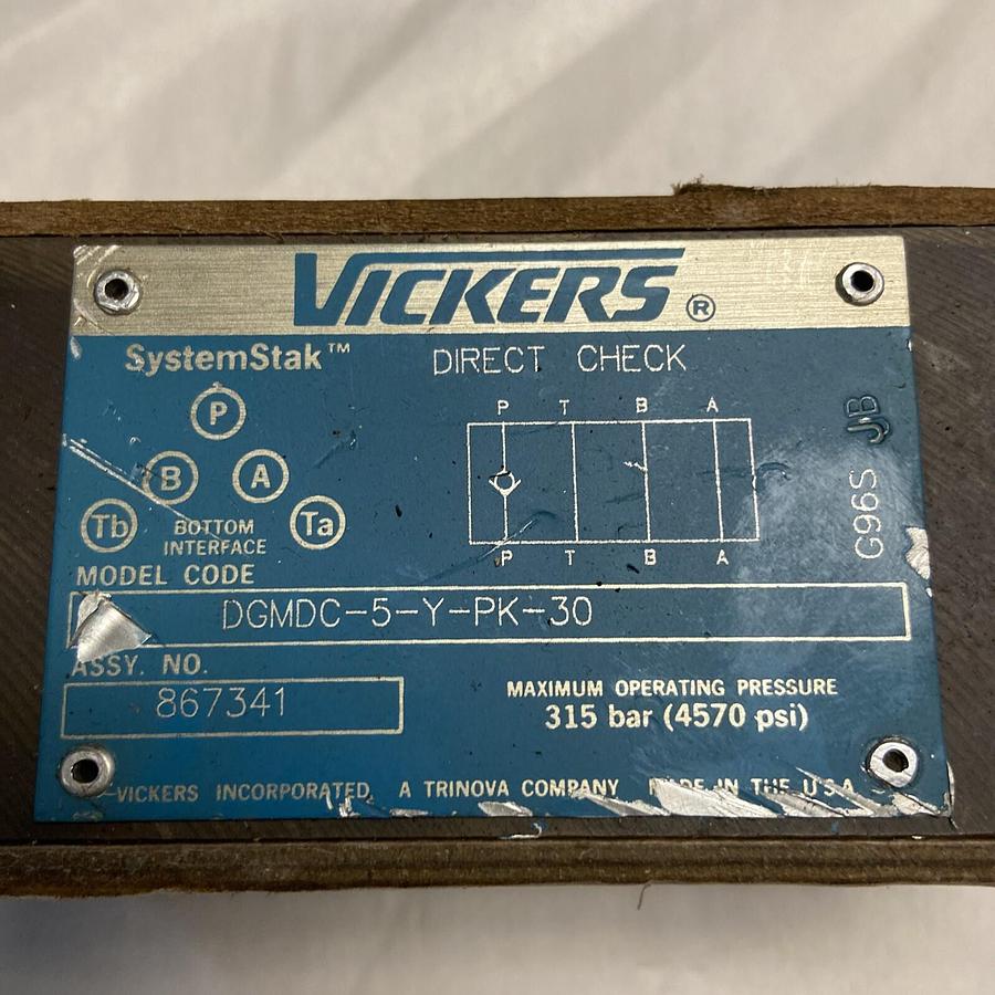 Vickers,DGMDC-5-Y-PK-30,Pilot Check Valve New NO Box
