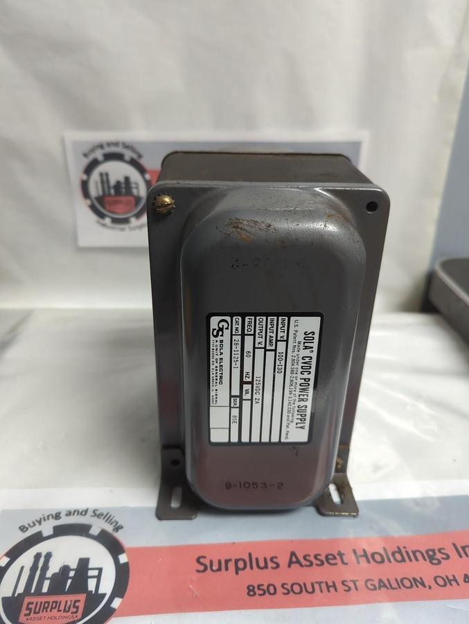 Used SOLA,28-1125-1,CVDC POWER SUPPLY UNIT PRE-OWNED
