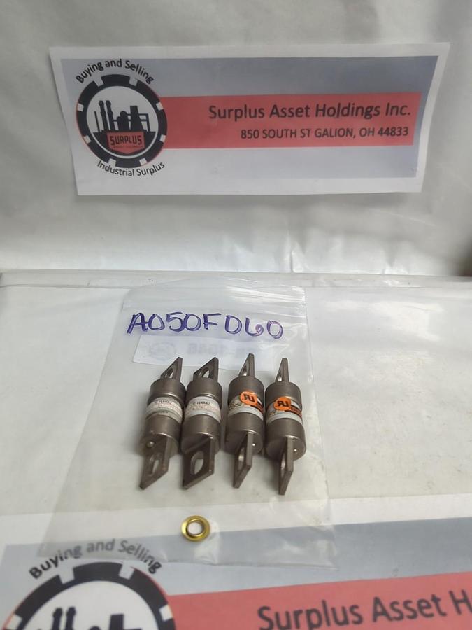 Used FERRAZ,A050F060,60 AMP FUSE LOT OF 4 PRE-OWNED