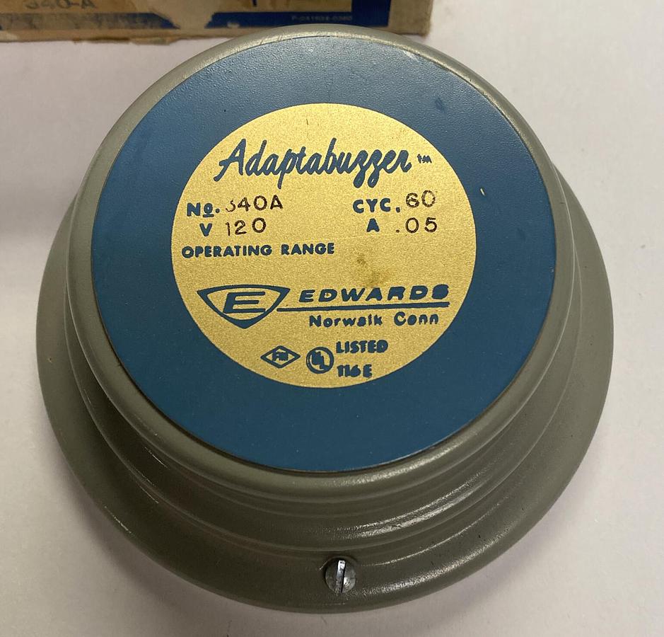 Used EDWARDS,340A,ADAPTABUZZER BUZZER NEW
