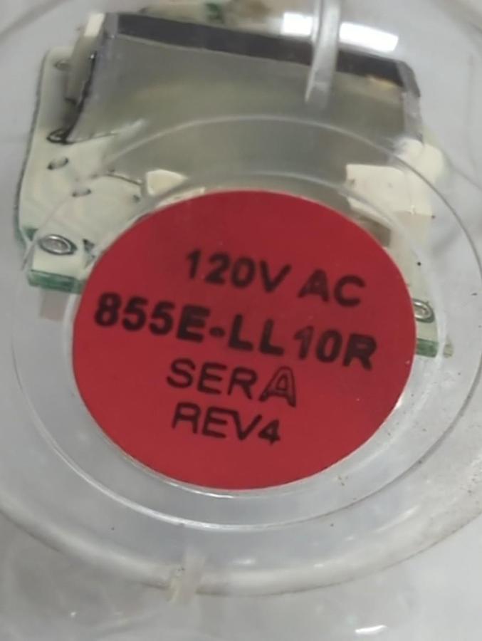Used ALLEN BRADLEY,855E-LL-10R,SERIES A LAMP STACK REPLACEMENT BULB 120V AC REV 4