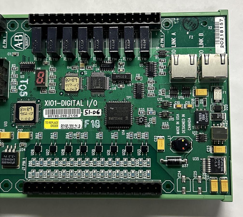Used ALLEN BRADLEY,80190-300-21-R,DIGITAL I/O CONTROL BOARD