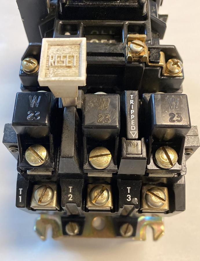 Used Allen-Bradley,509-BOD,Series B Size 1 Motor Starter 27AMP 600V 3 Pole