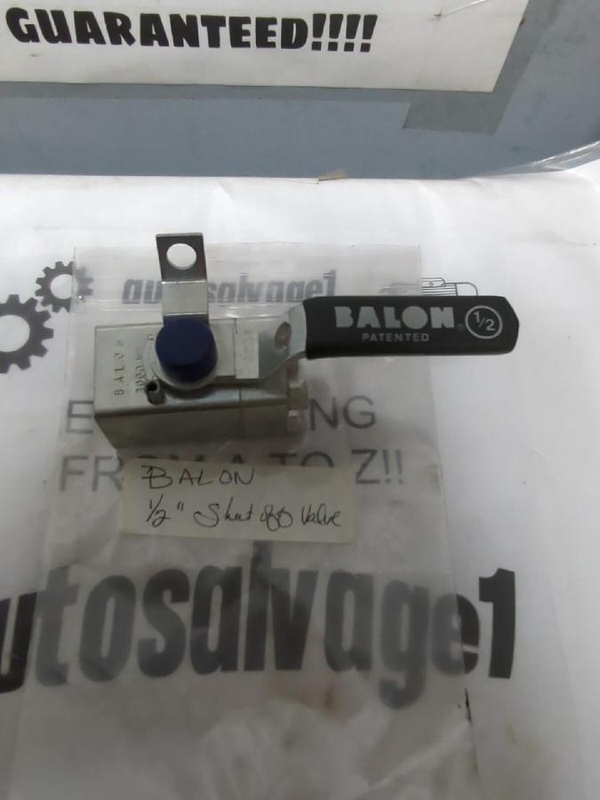 BALON,1/2 IN,HYDRAULIC SHUT OFF VALVE 3000WP NOS