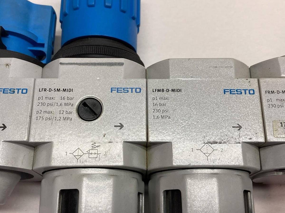 Used Festo,LFR-D-5M-MIDI,Regulator w/Assembly Lot