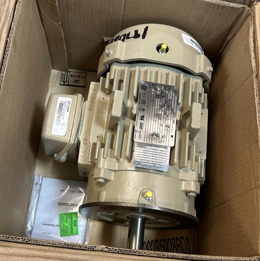 GENERAL ELECTRIC,5KS184SAA239,MOTOR 5HP 1755RPM 230/460V 184TC FRAME NOS
