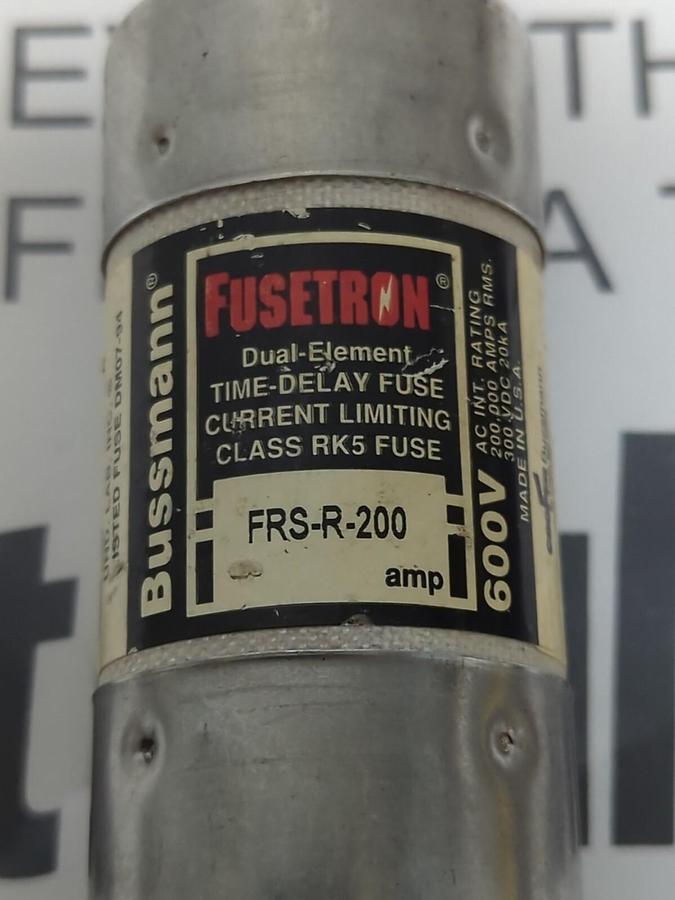 COOPER BUSSMANN,FRS-R-200,FUSETRON 200 AMP FUSE NOS
