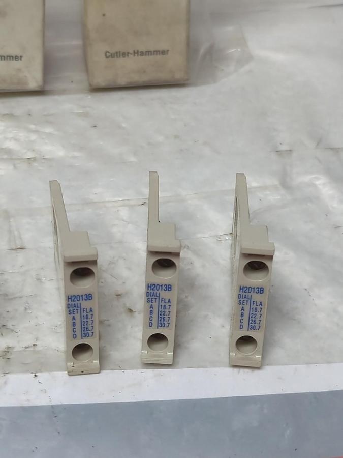 CUTLER HAMMER,H2013B-3,FREEDOM SERIES HEATER ELEMENT LOT OF 4-3PC PACKS NOS