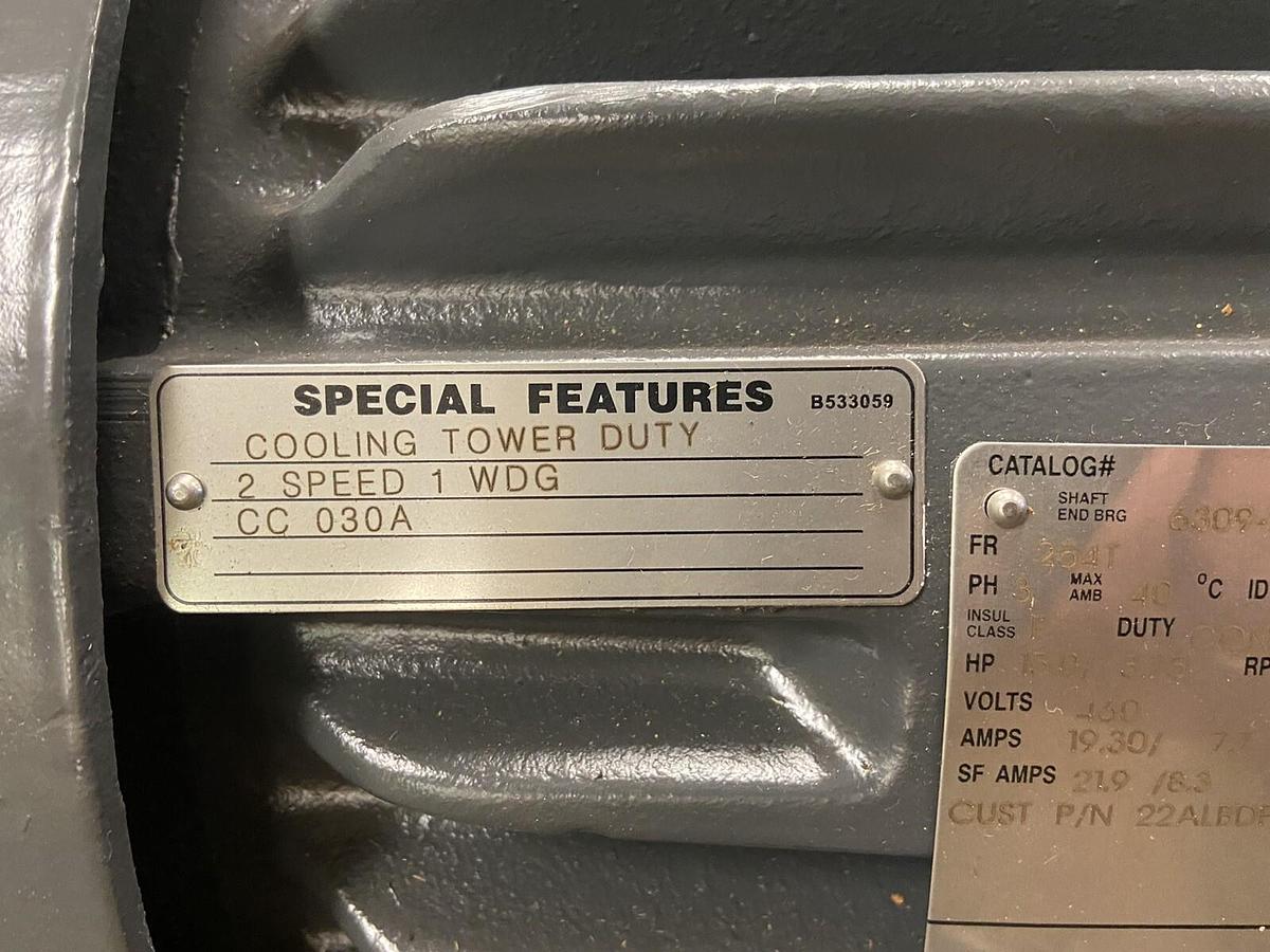 US Motor Nidec,17704796-100,Hostile Duty 15Hp Motor 1775RPM Frame 254T 460V