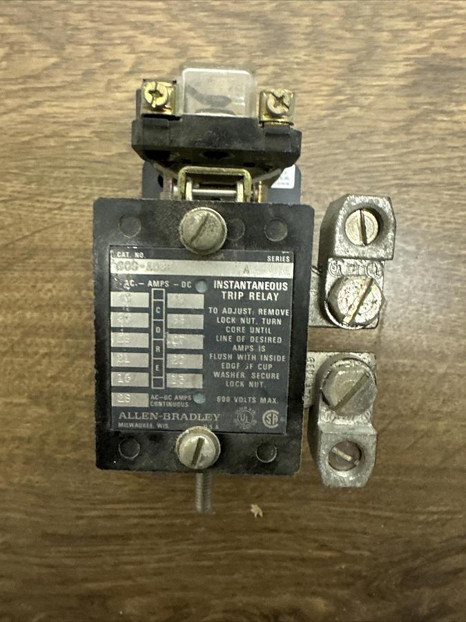 Used Allen-Bradley,809-A09E,Instantaneous Trip Relay