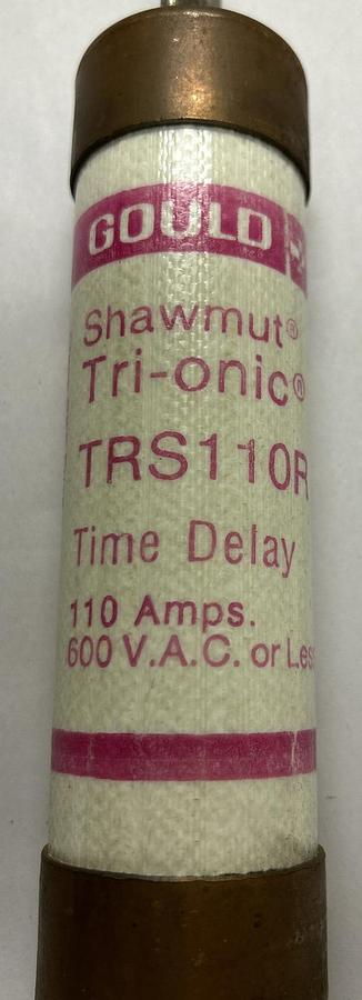 GOULD SHAWMUT,TRS110R,TIME DELAY FUSE 110A 600V NOS