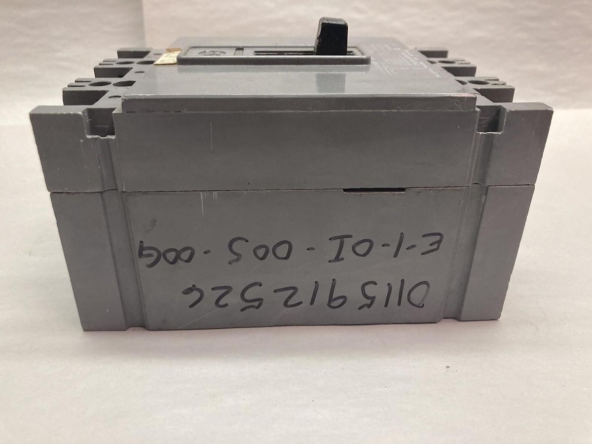 Used Westinghouse,HFB3050,3-Pole Circuit Breaker 50A 600Vac