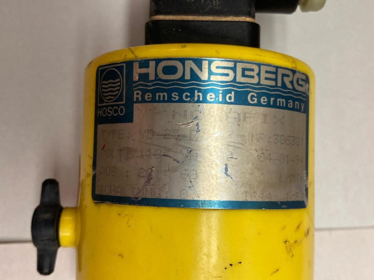 Used Honsberg,VD 25 RI,Flow Switch Assembly