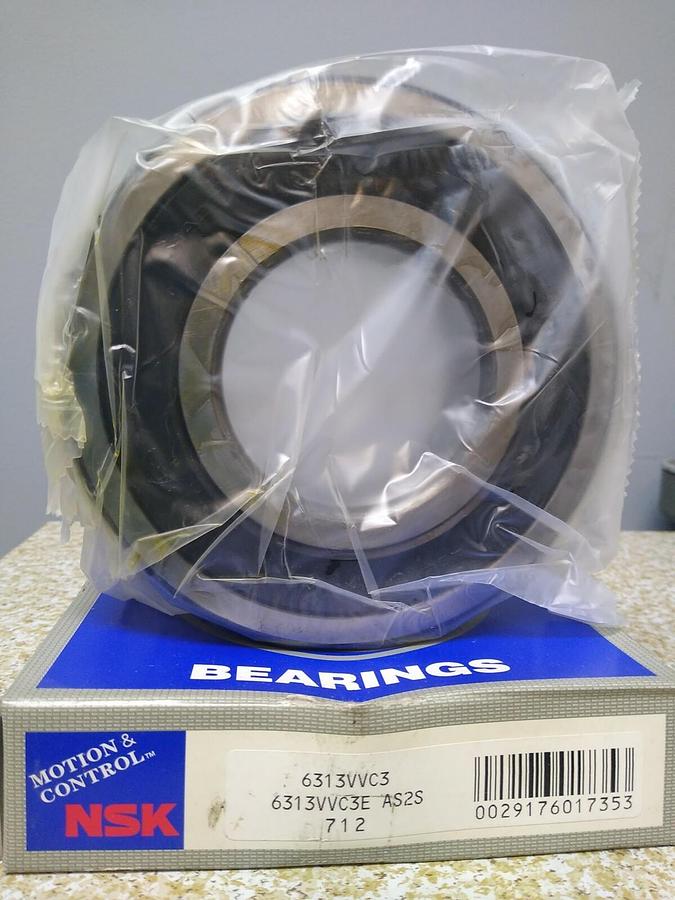 Used SKF,6313VVC3,Deep Groove Ball Bearing NOS