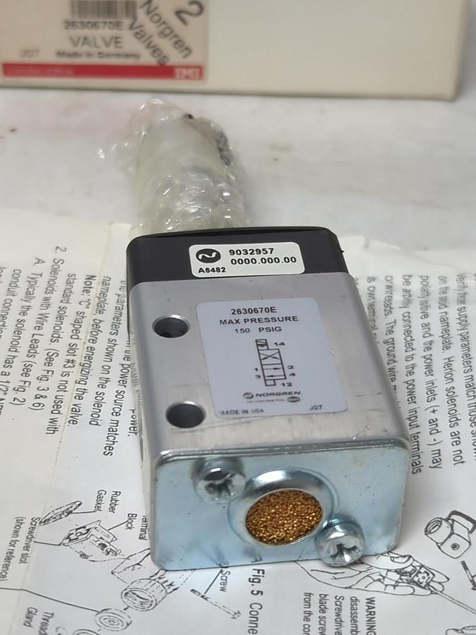 NORGREN,2630670E,SOLENOID VALVE NOS
