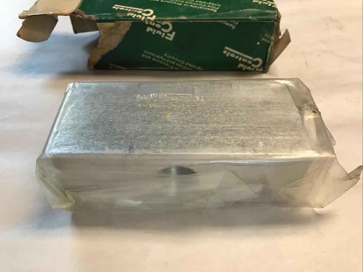 Fluid Controls,2V13-4-3-10S,Hydraulic Manifold Valve