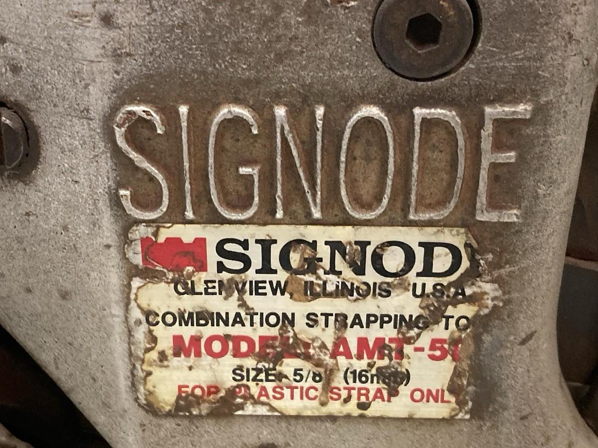 Used Signode,AMT-58,Steel Manual Strapping Machine Size 5/8 Inch