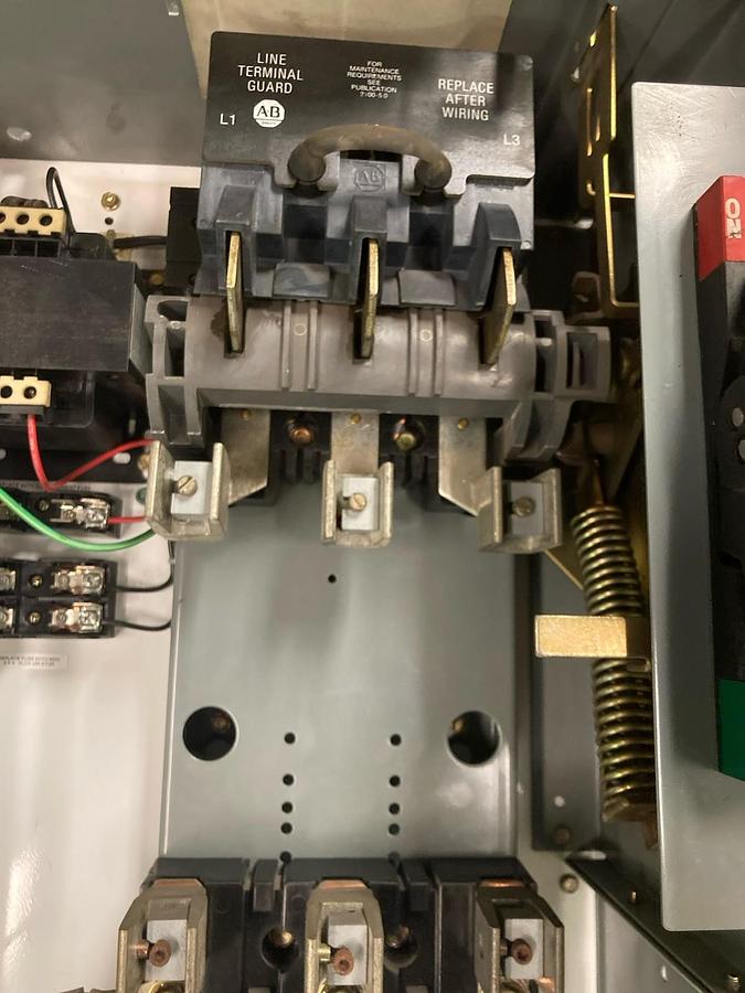 Used Allen-Bradley,2100 2112B,Size 4 38 INCH Fused MCC Starter Feeder Bucket