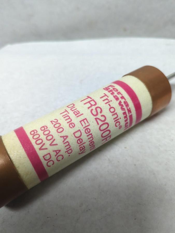 Used FERRAZ SHAWMUT,TRS200R,TRI-ONIC 200 AMP FUSE PRE-OWNED