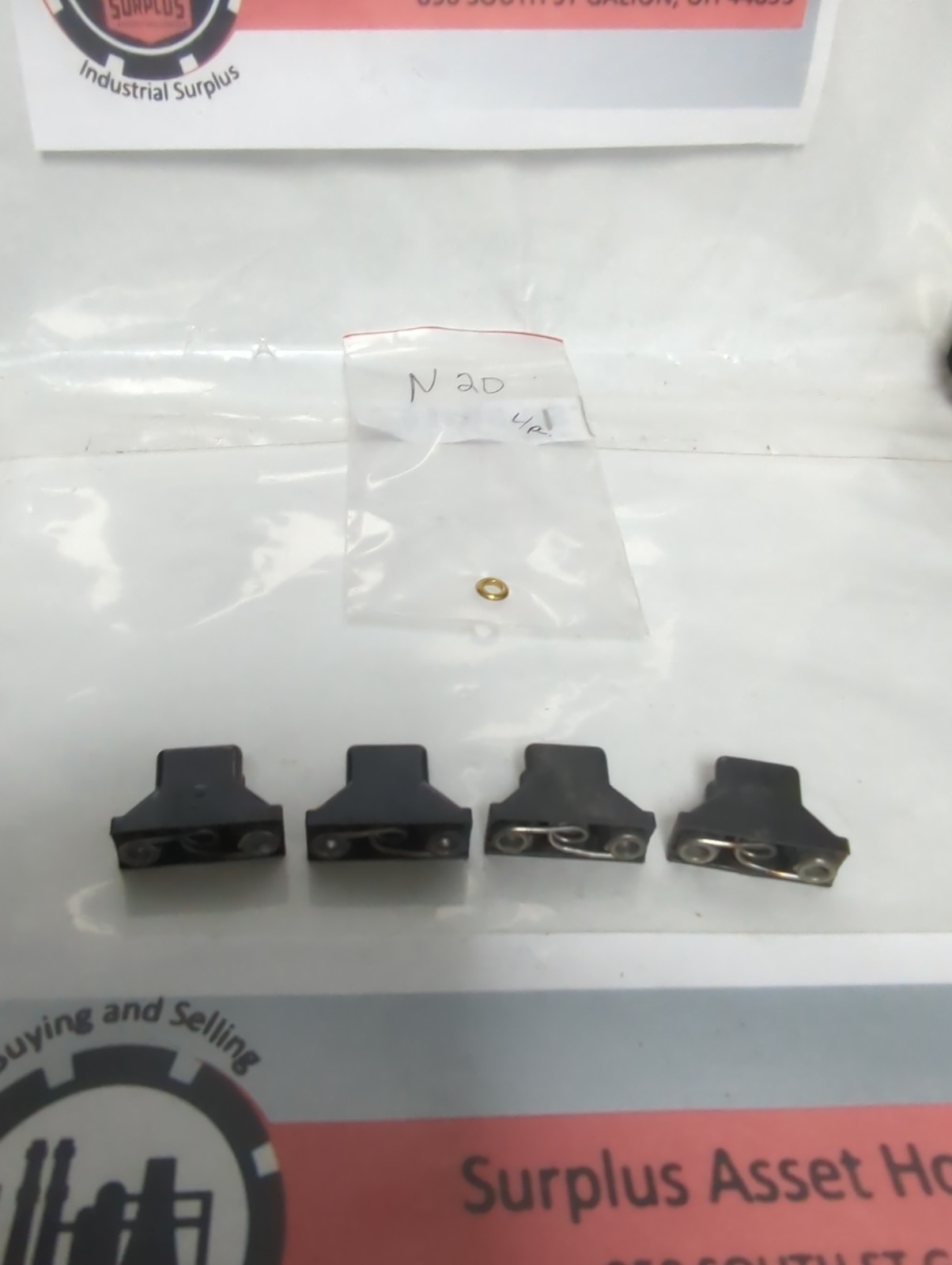 Used ALLEN BRADLEY,N20,THERMAL OVERLOAD PROTECTION HEATER ELEMENT LOT OF 4 PRE-OWNED