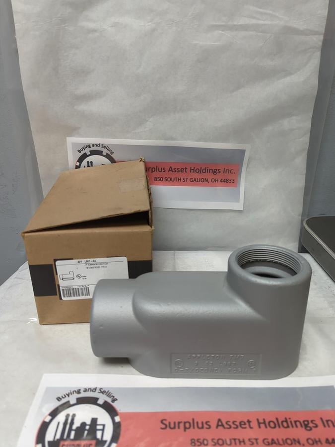 EMERSON,APP LB67-SA,TYPE LB ALUMINUN FM7 CONDUIT BODY 2 INCH NOS