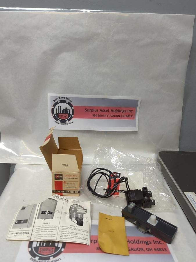 CUTLER-HAMMER,C400KG4B,COVER CONTROL FOR SIZE 00-4 PILOT LIGHT 240V TRANS NOS