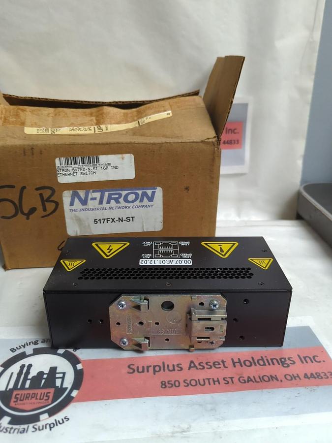 N-TRON,517FX-N-ST,INDUSTRIAL ETHERNET SWITCH 10-30V 1.0 AMP NOS