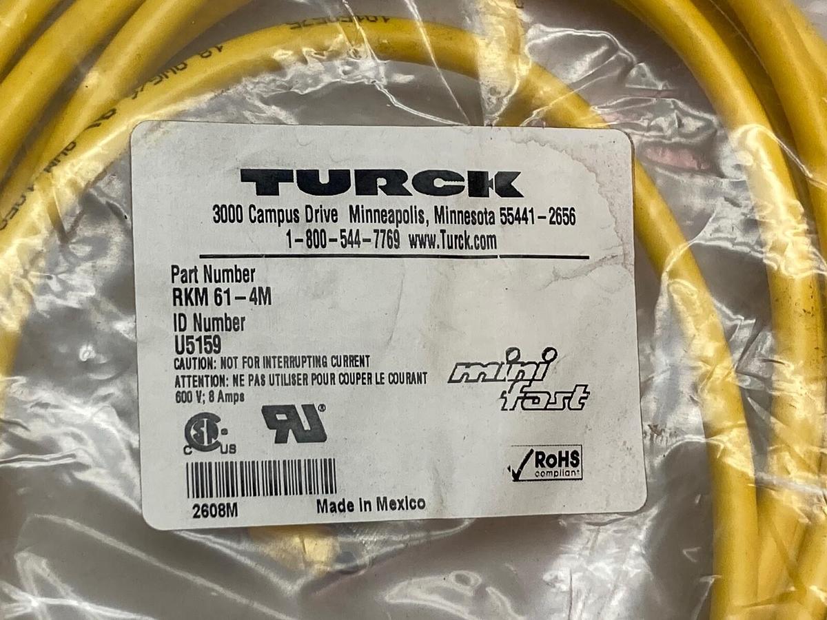 Used Turck,RKM 61-4M,Female End Cordset