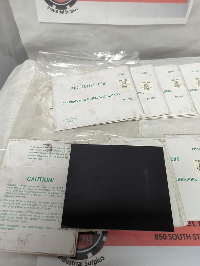 M.P.C. USA,38347,WELDING PROTECTION LENS 4-1/2 X 5-1/4 IN SHADE 10 LOT OF 10 NOS