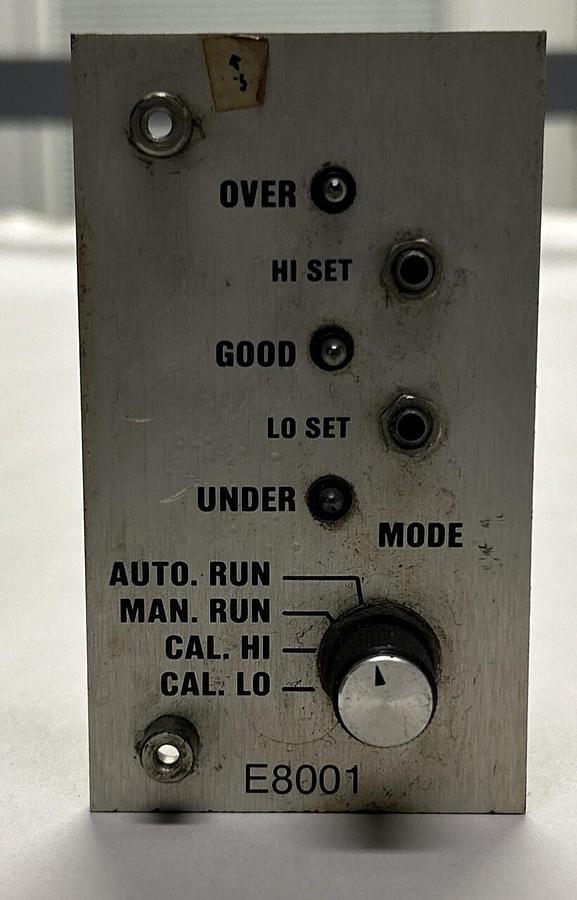 Used EDMUNDS GAGES,E8001,PLC MODULE