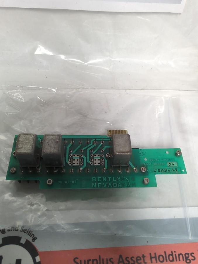 Used BENTLY NEVADA,90040-04,RELAY MODULE PCB BOARD PRE-OWNED