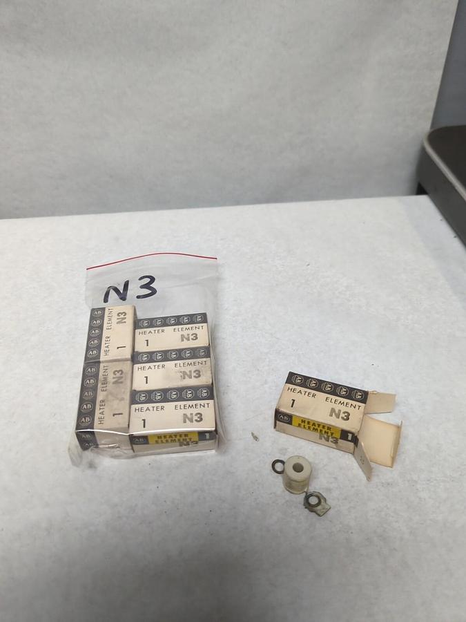 ALLEN BRADLEY,N3,THERMAL OVERLOAD HEATER ELEMENT LOT OF 6 NOS